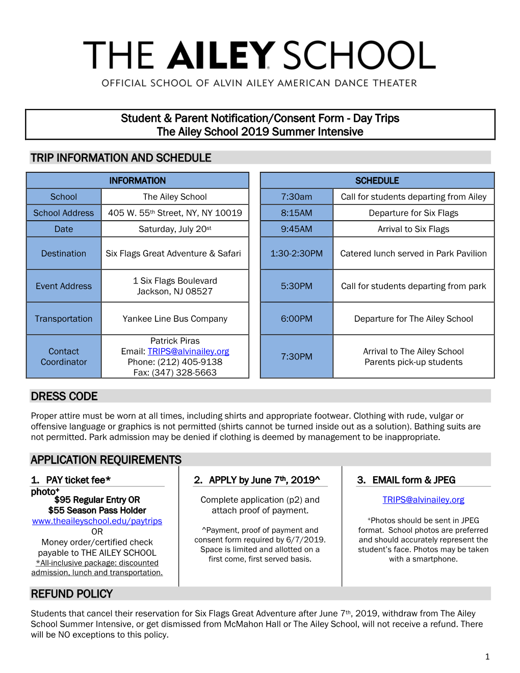 Student & Parent Notification/Consent Form