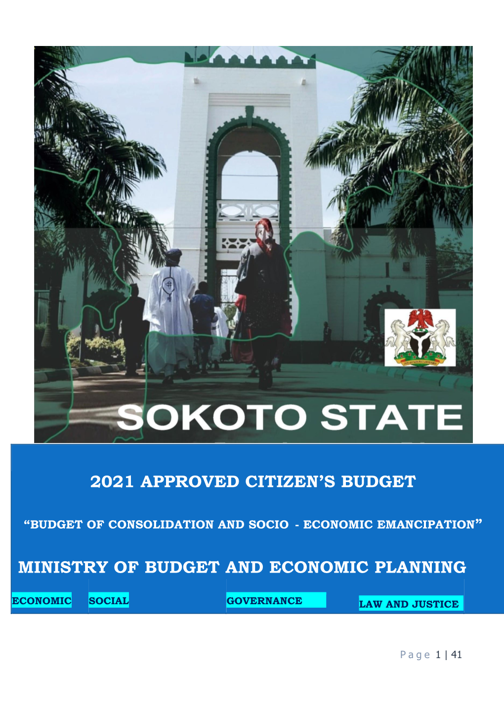 2021 Approved Citizen's Budget Ministry of Budget