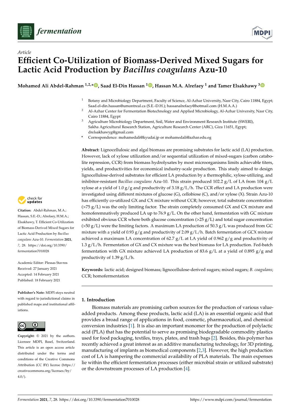 Efficient Co-Utilization of Biomass-Derived Mixed Sugars For