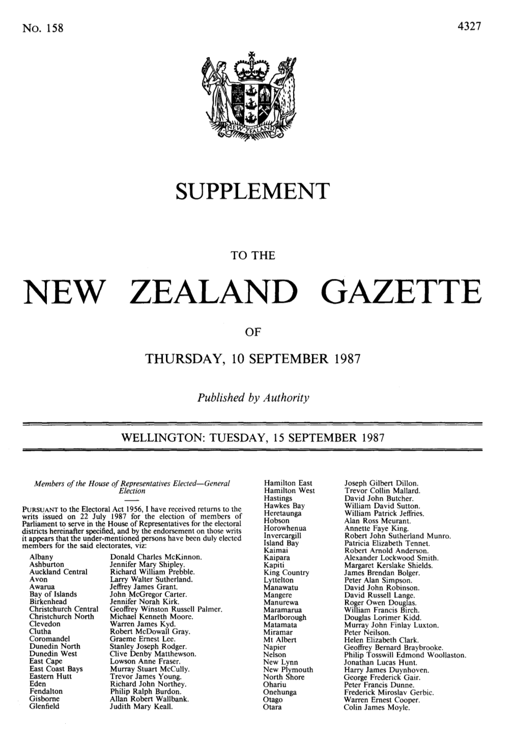 New Zealand Gazette