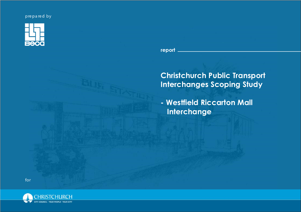 Christchurch Public Transport Interchanges Scoping Study