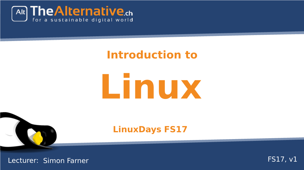 Introduction to Linux