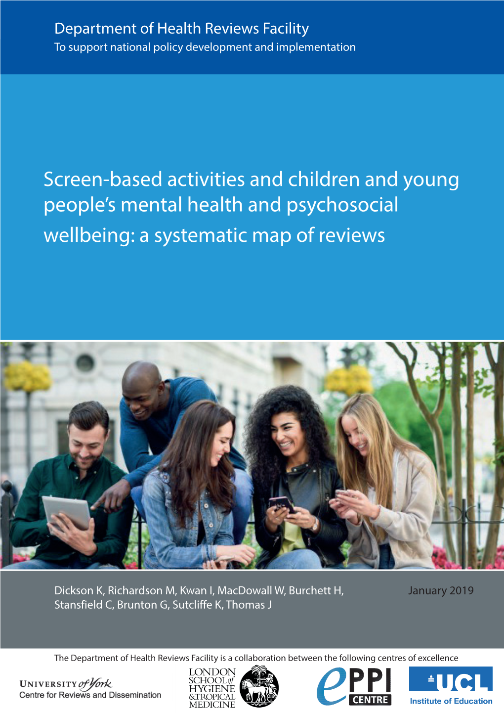 Screen-Based Activities and Children and Young People's Mental Health