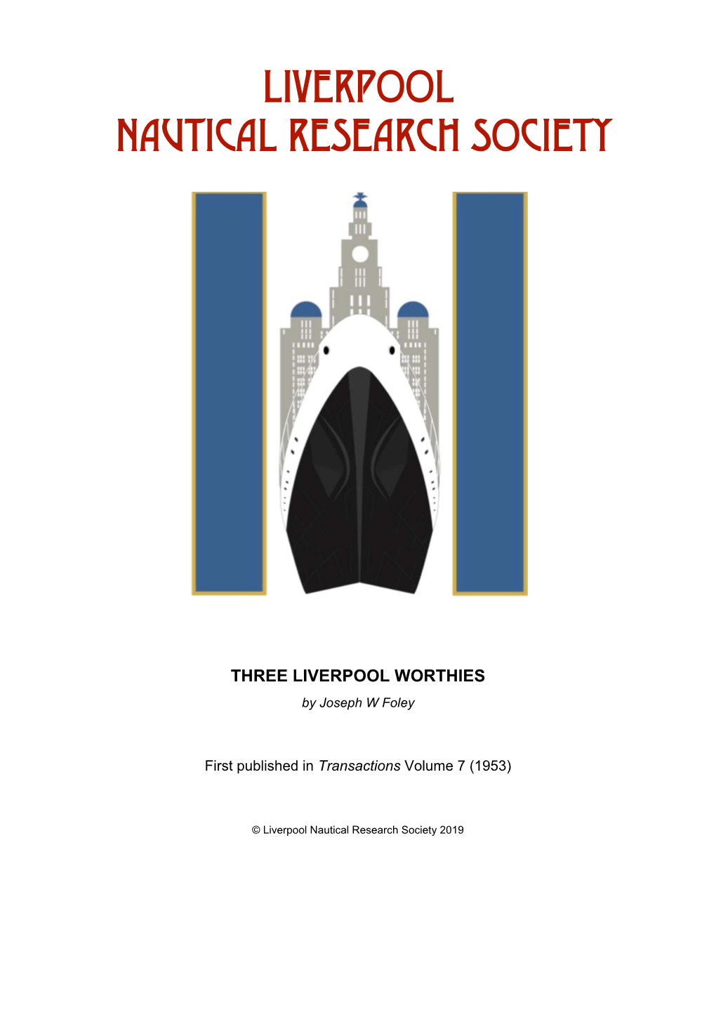 Liverpool Nautical Research Society