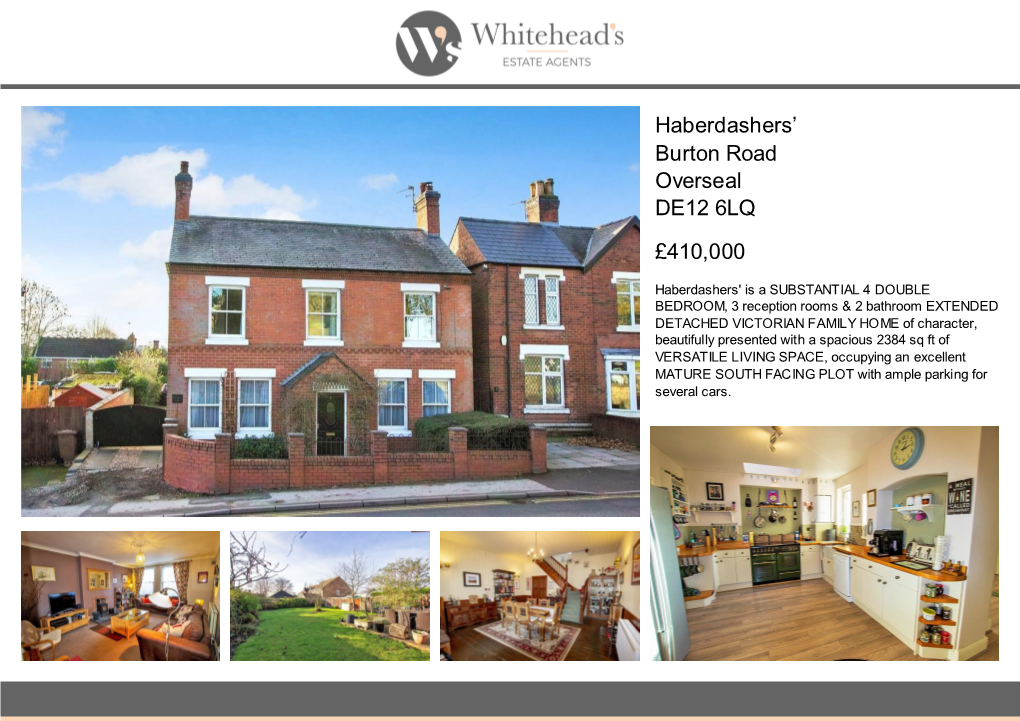 Haberdashers' Burton Road Overseal DE12 6LQ £410,000