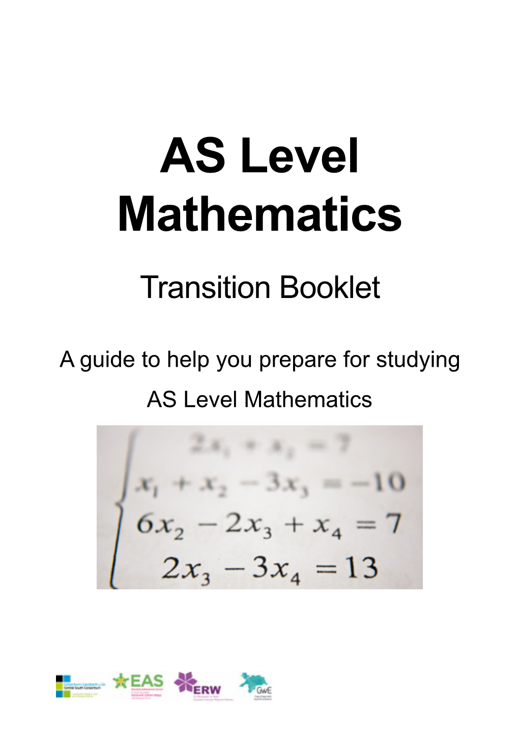 AS Level Mathematics Transition Booklet