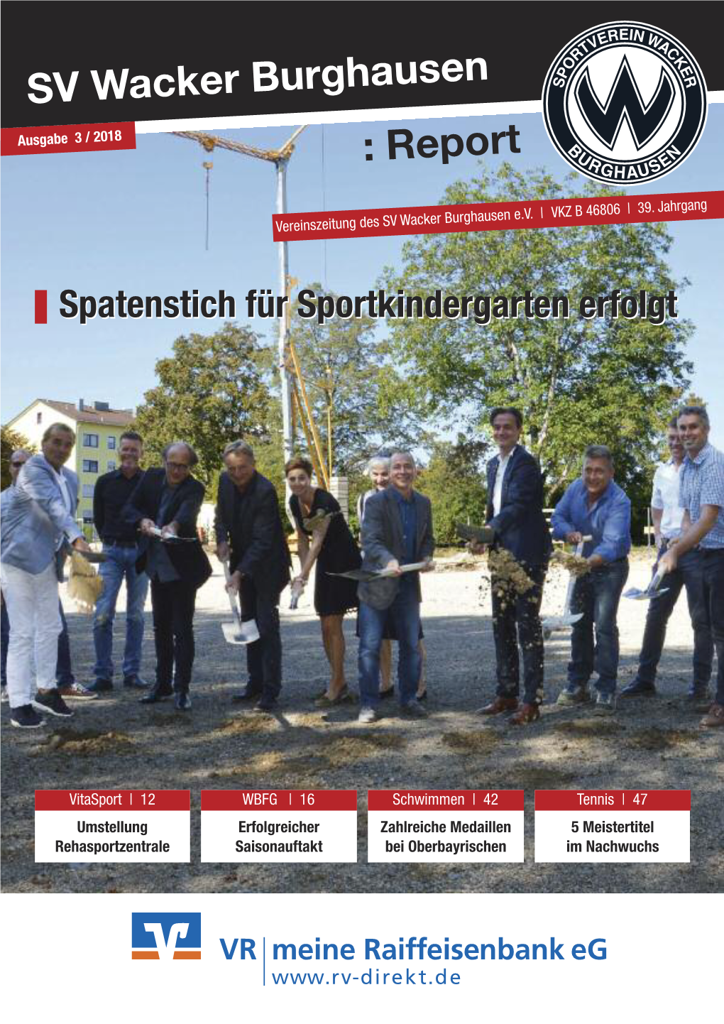 SV Wacker Burghausen : Report Spatenstich Für Sportkindergarten Erfolgt
