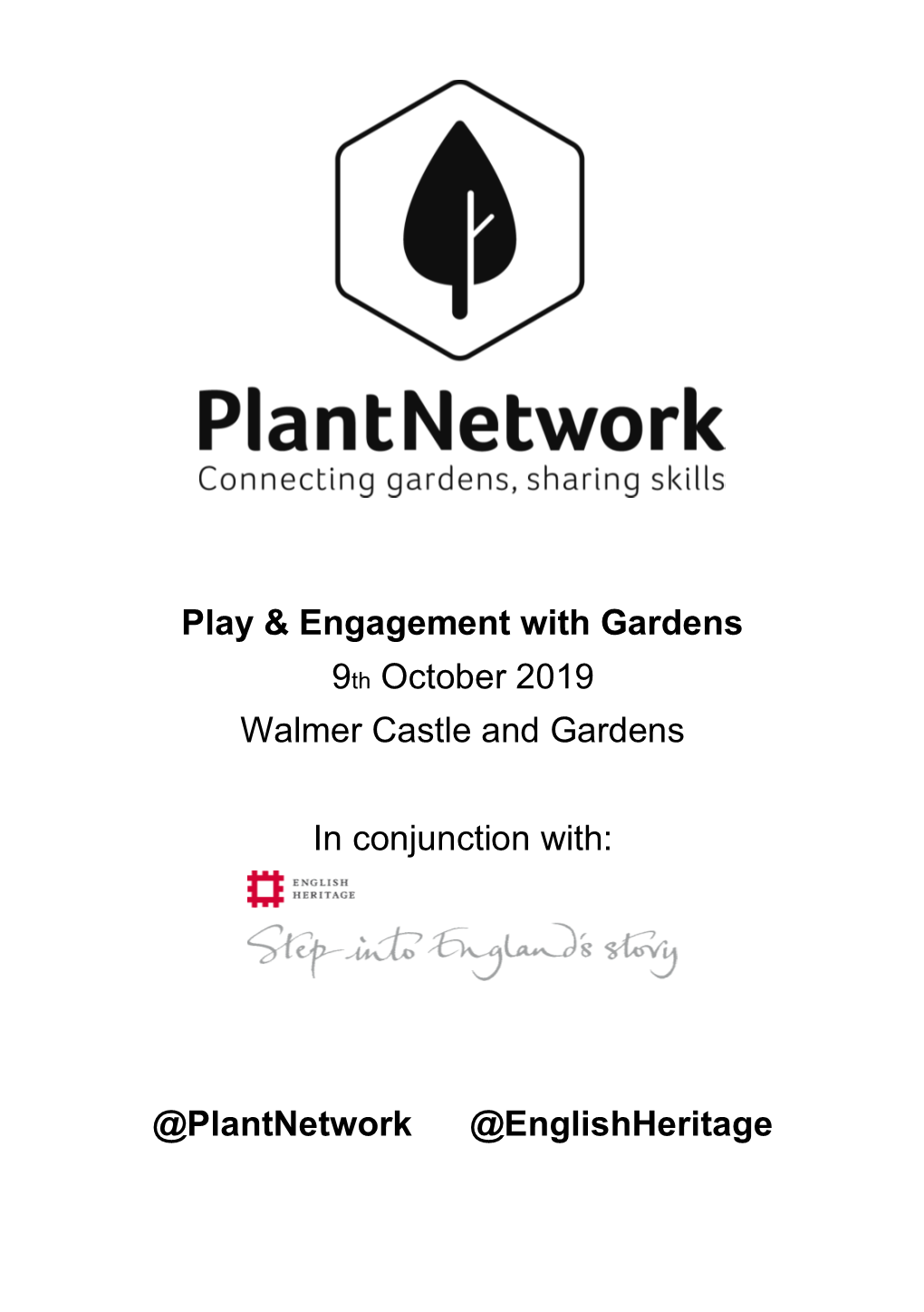 Play & Engagement with Gardens 9Th October 2019 Walmer Castle And