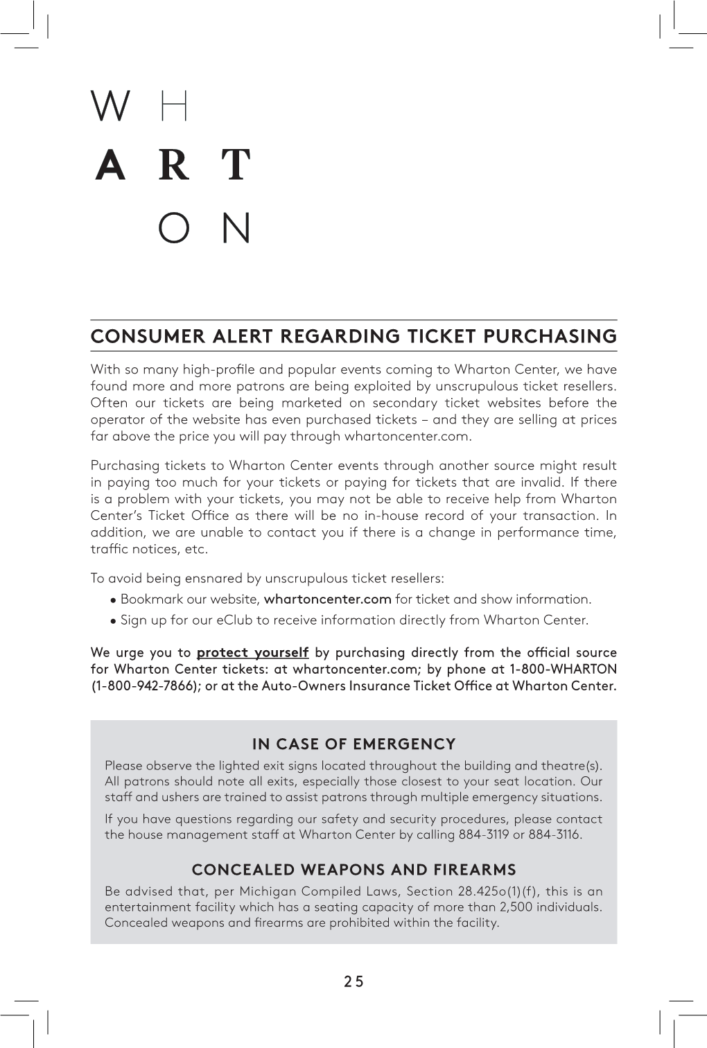 Consumer Alert Regarding Ticket Purchasing