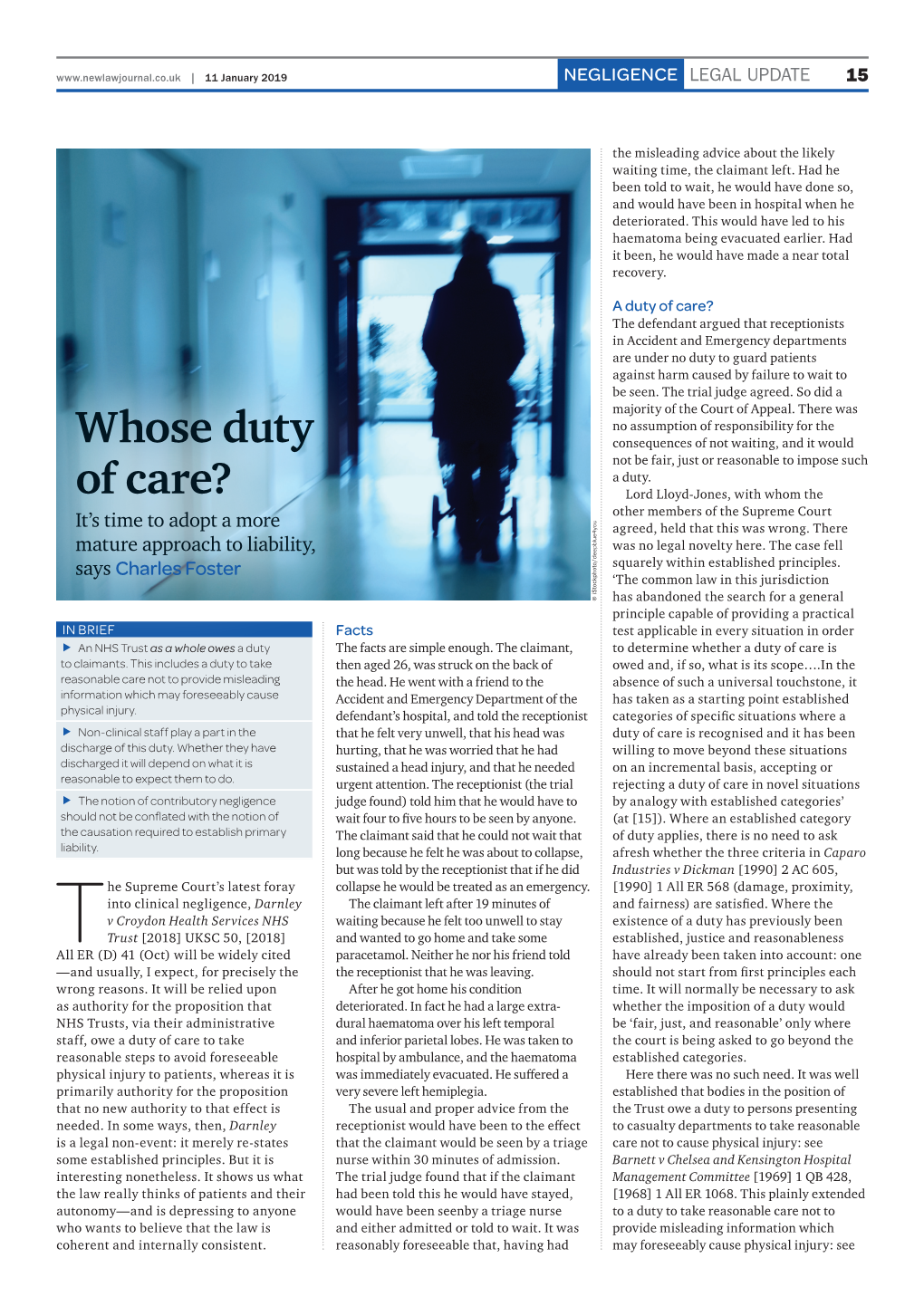 Whose Duty of Care?