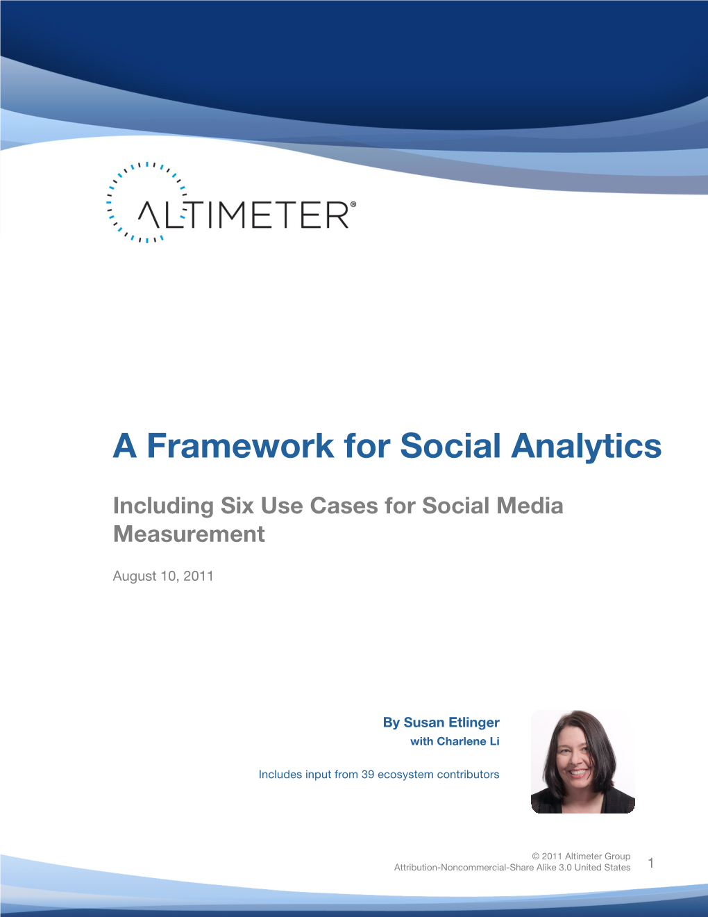 A Framework for Social Analytics