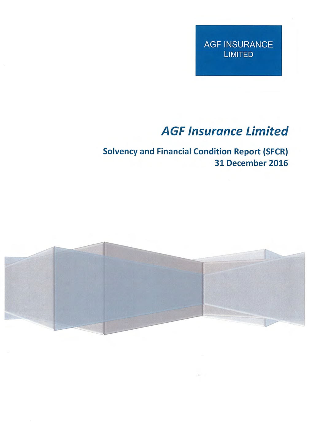 AGF Insurance Limited SFCR 2016