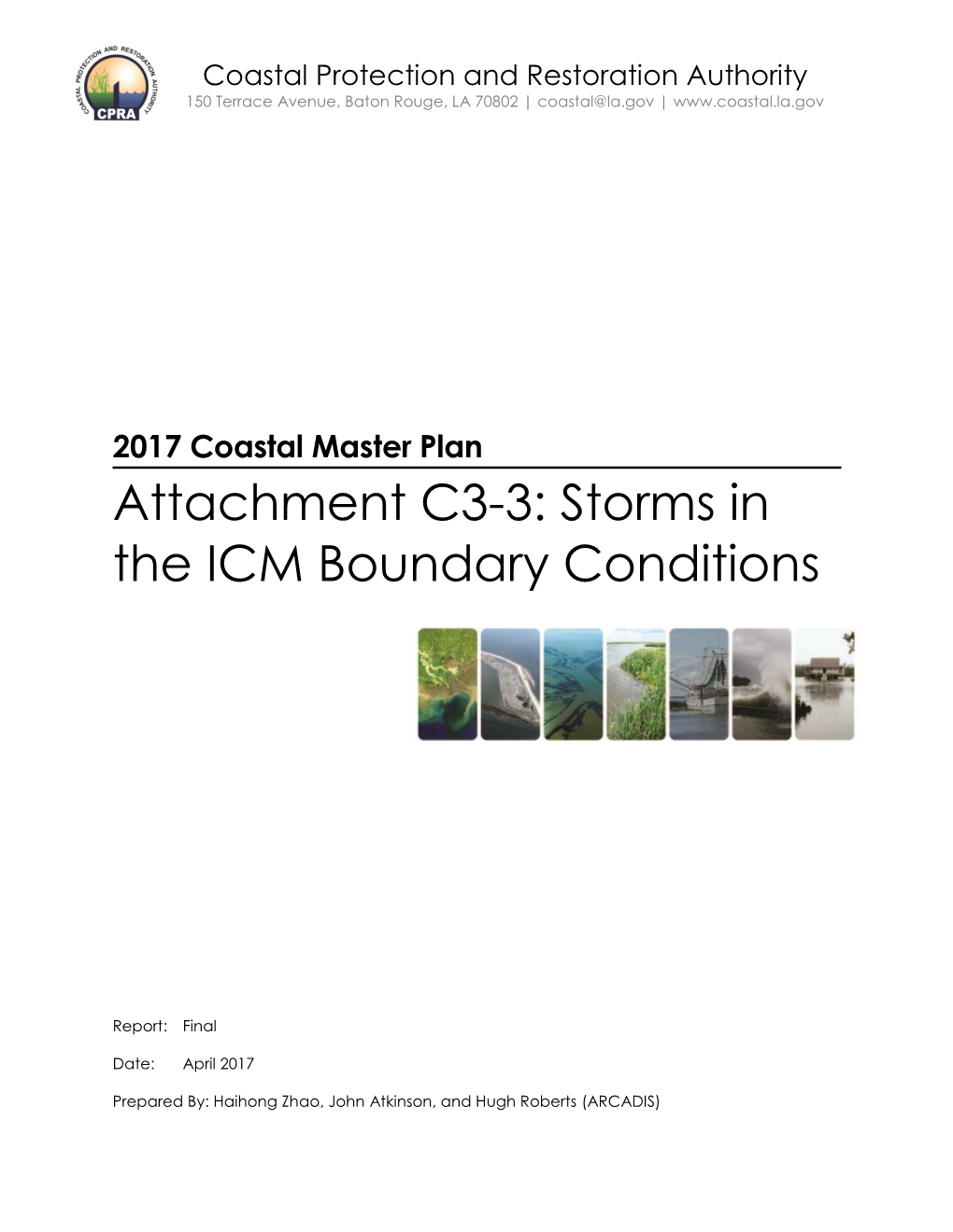 Storms in the ICM Boundary Conditions