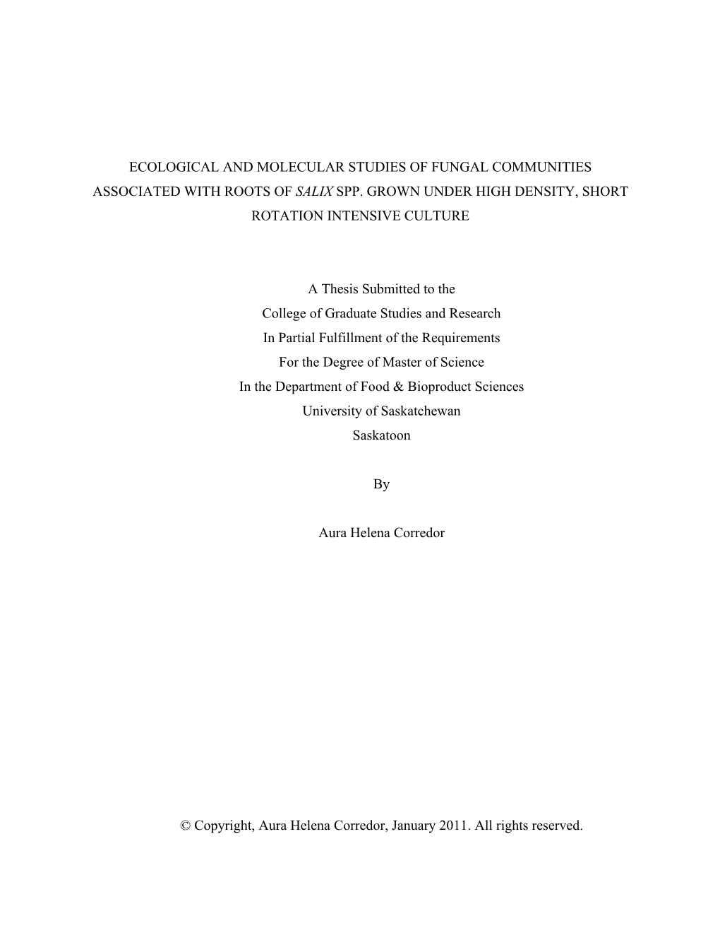 Molecular Profiling of Fungal Functional Groups Associated With