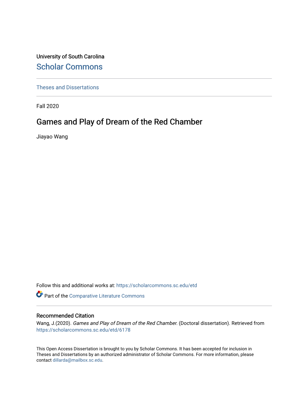 Games and Play of Dream of the Red Chamber