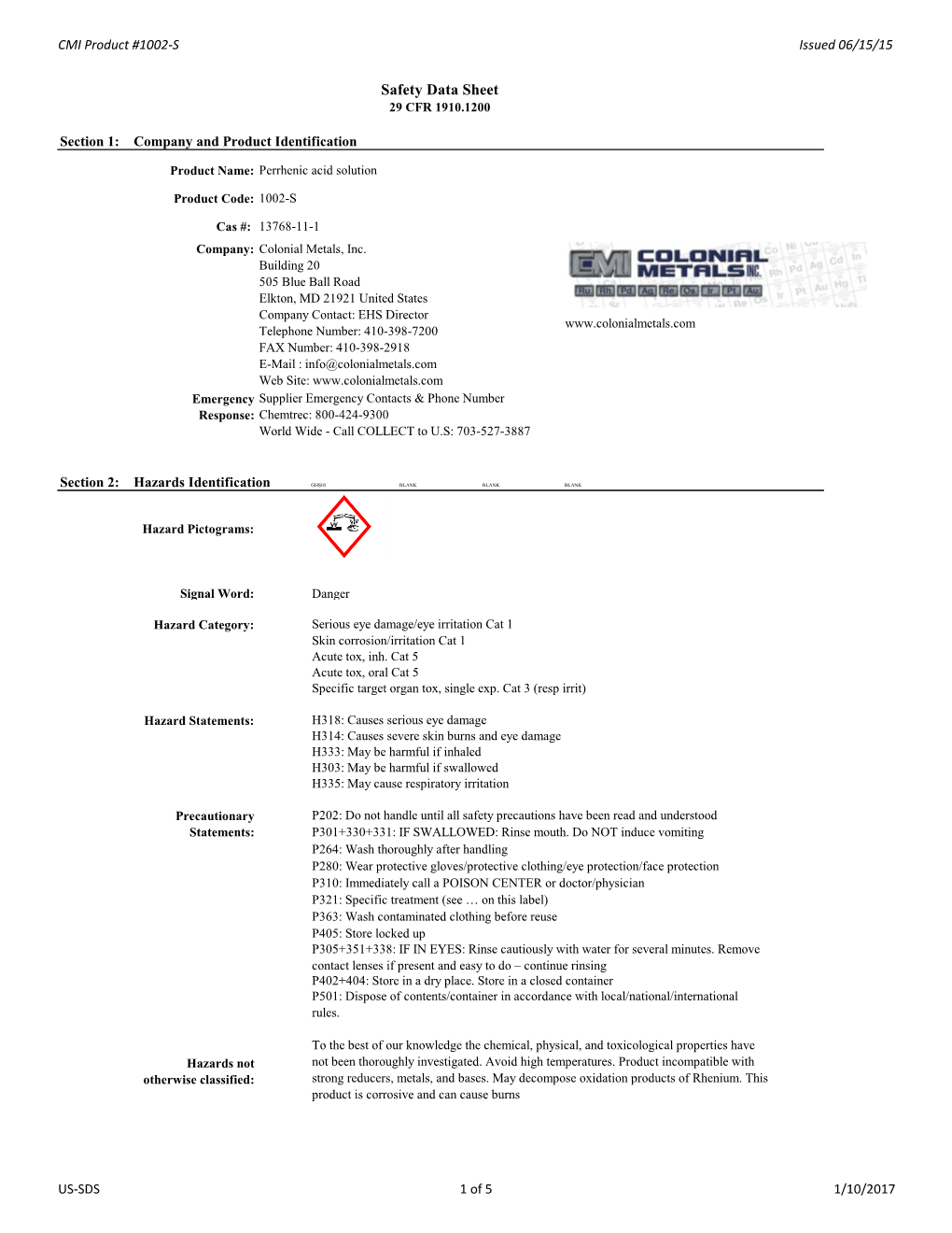 Download Safety Data Sheet