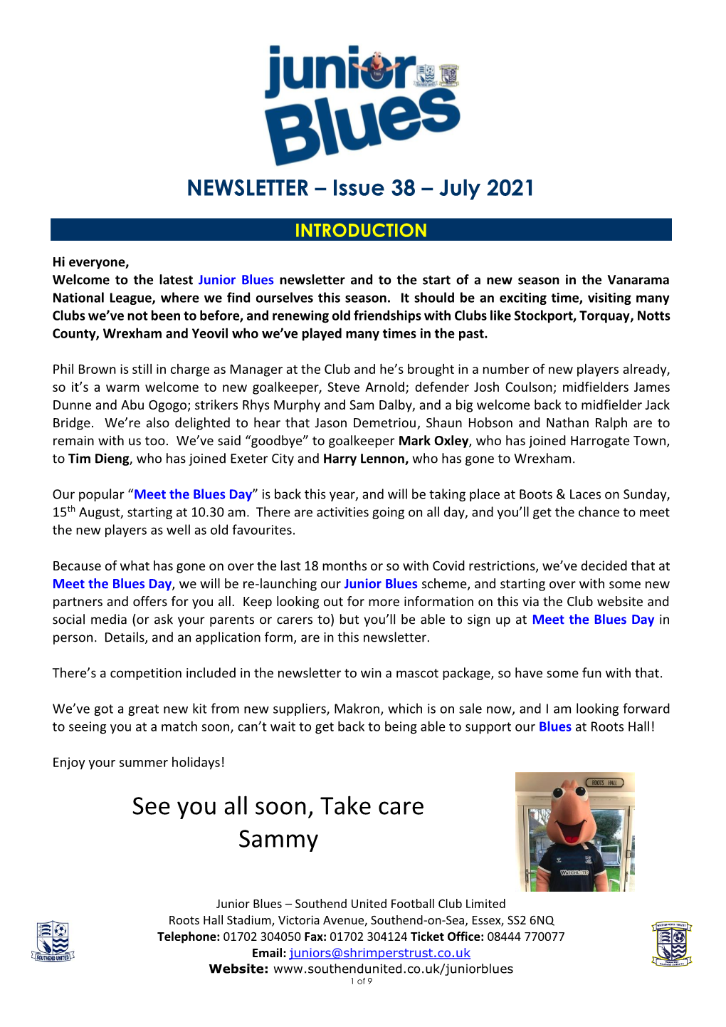 July Newsletter