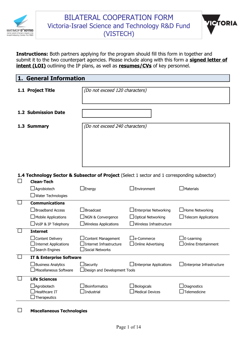 Instructions: Both Partners Applying for the Program Should Fill This Form in Together