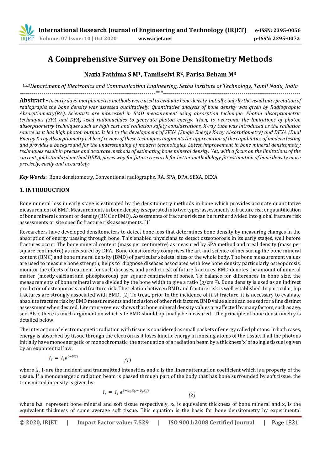 A Comprehensive Survey on Bone Densitometry Methods