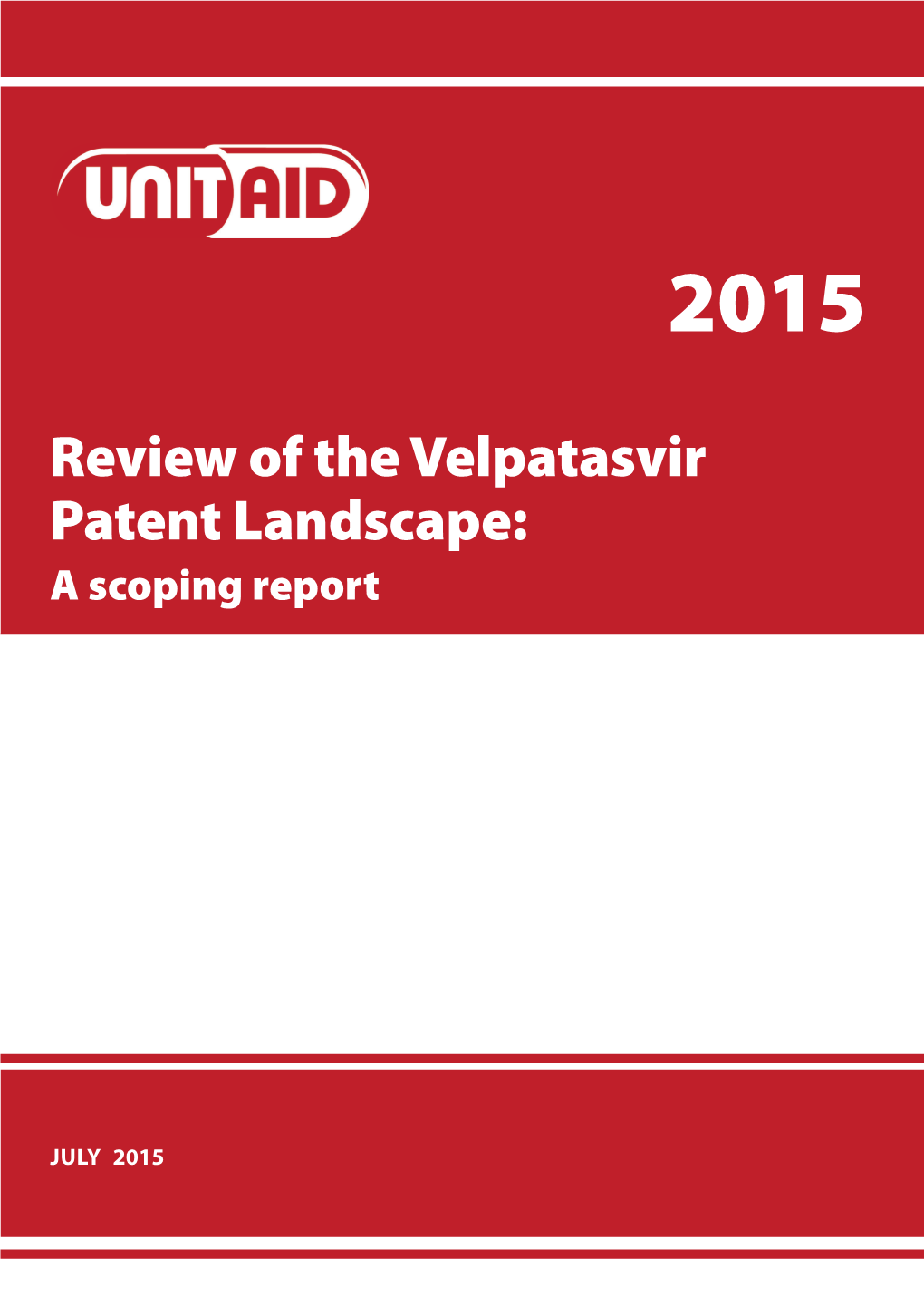 Review of the Velpatasvir Patent Landscape: a Scoping Report