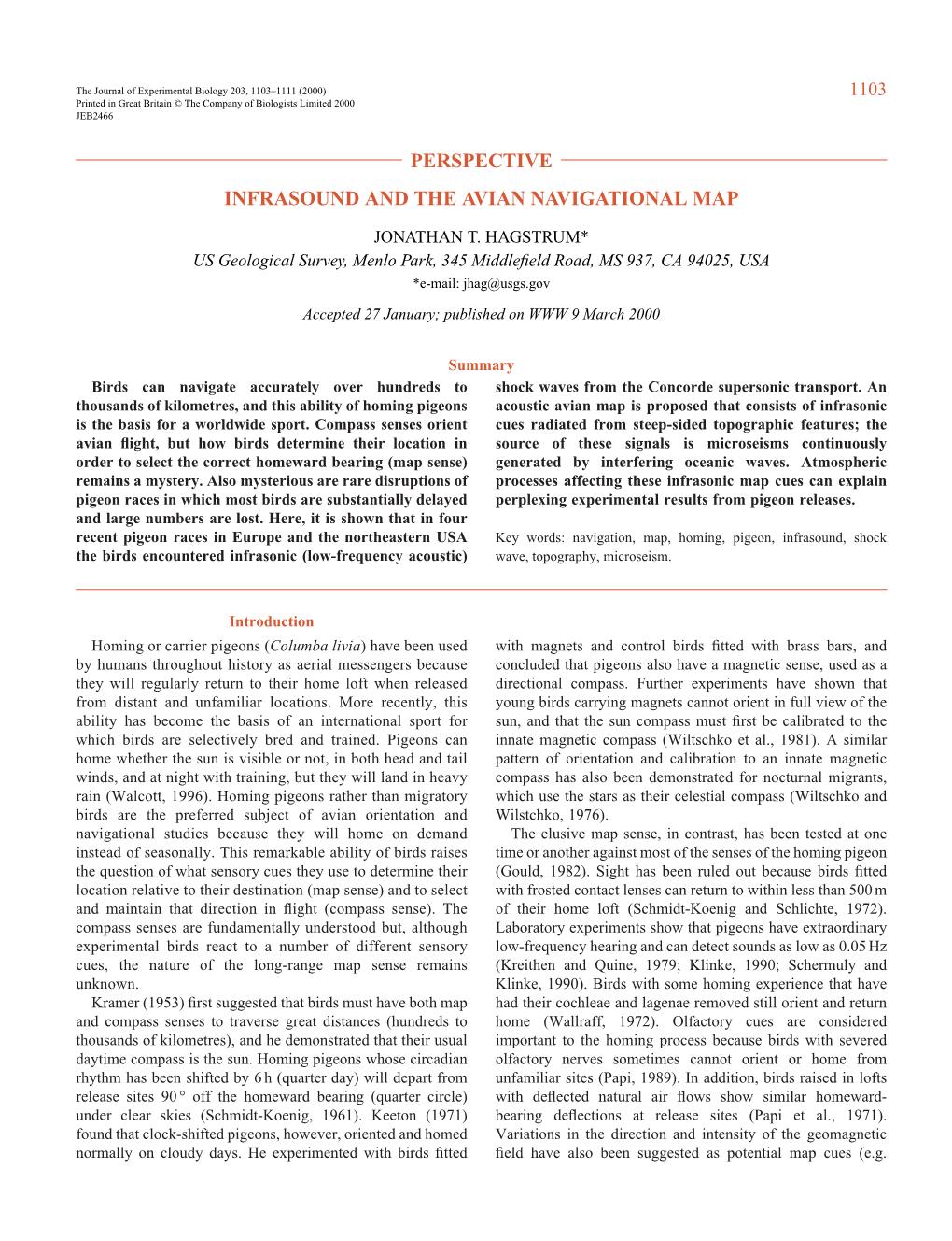 Infrasound and the Avian Navigational Map