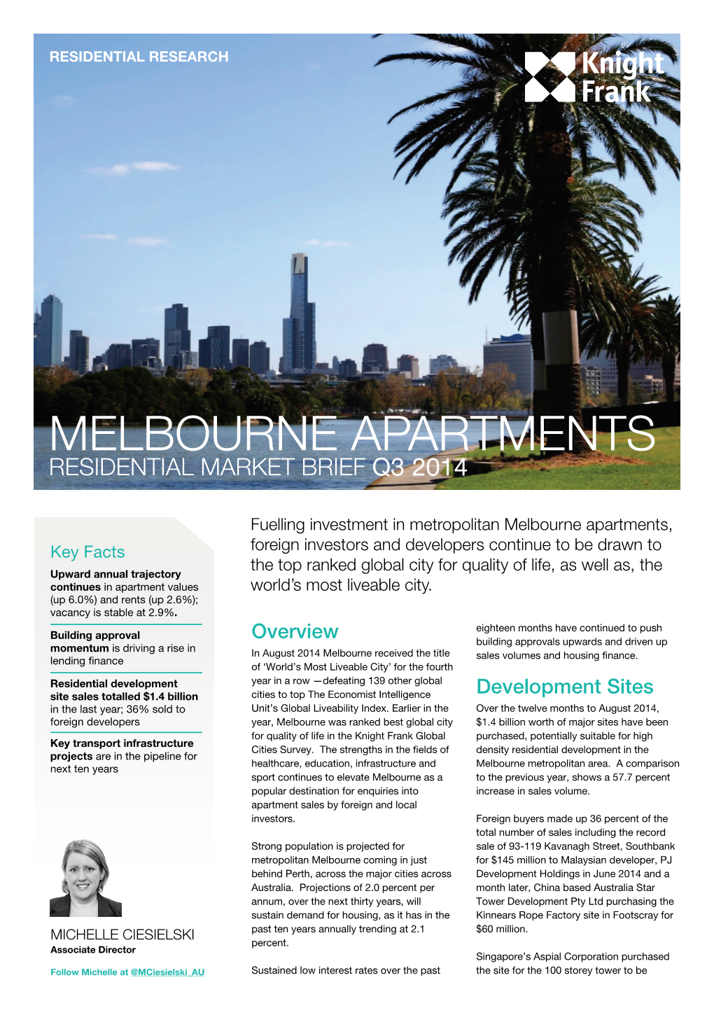 Melbourne Apartments Residential Market Brief Q3 2014