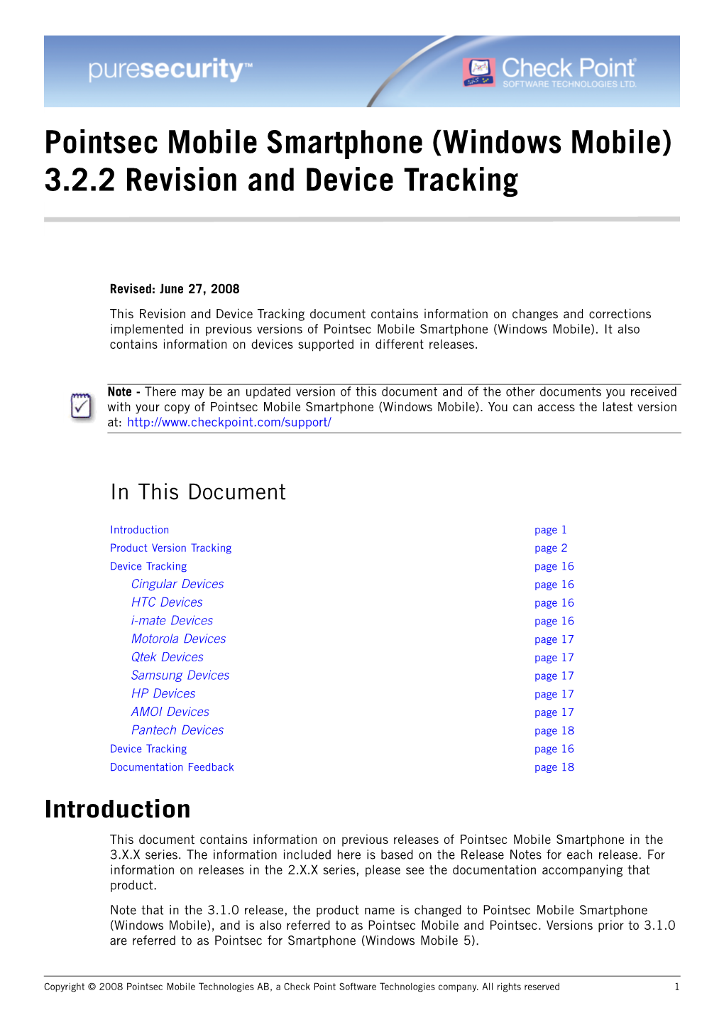 Windows Mobile) 3.2.2 Revision and Device Tracking