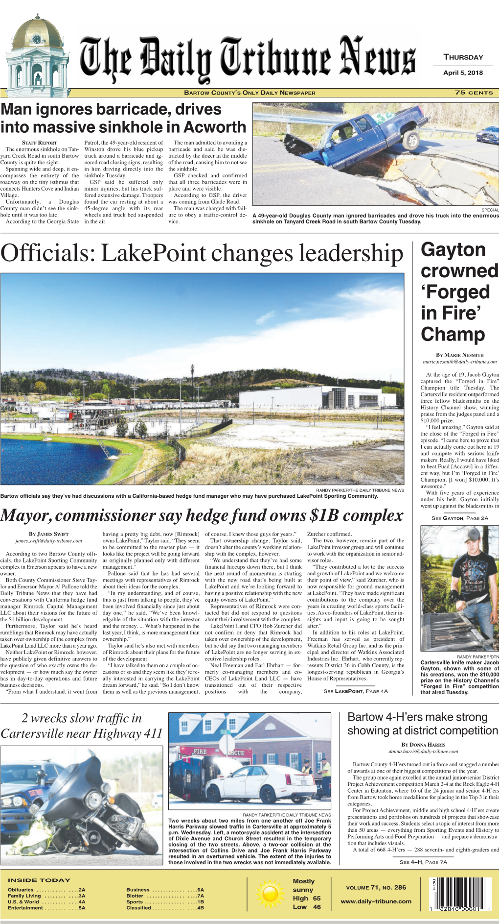 Lakepoint Changes Leadership Gayton Crowned ‘Forged in Fire’ Champ