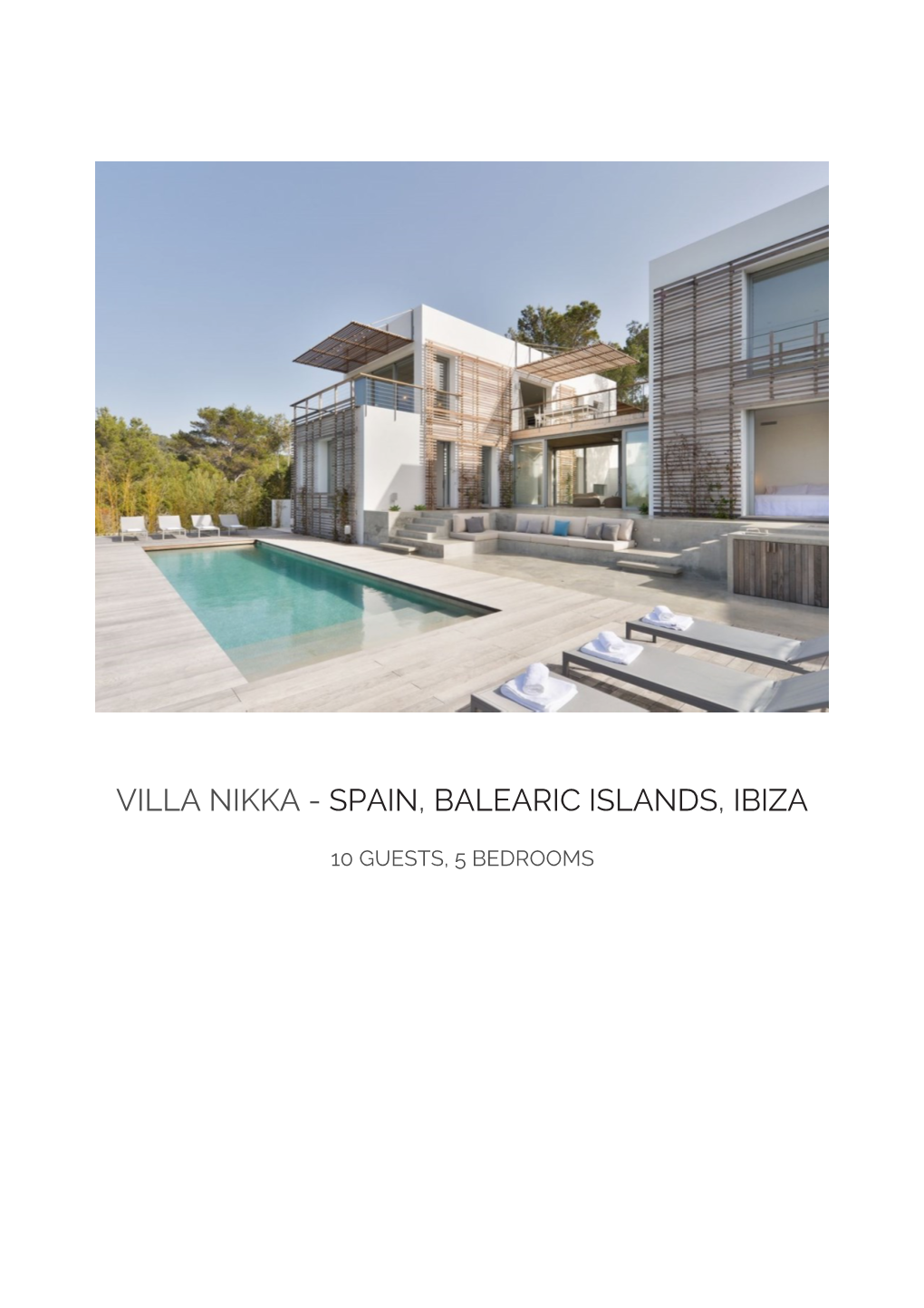 Villa Nikka - Spain, Balearic Islands, Ibiza