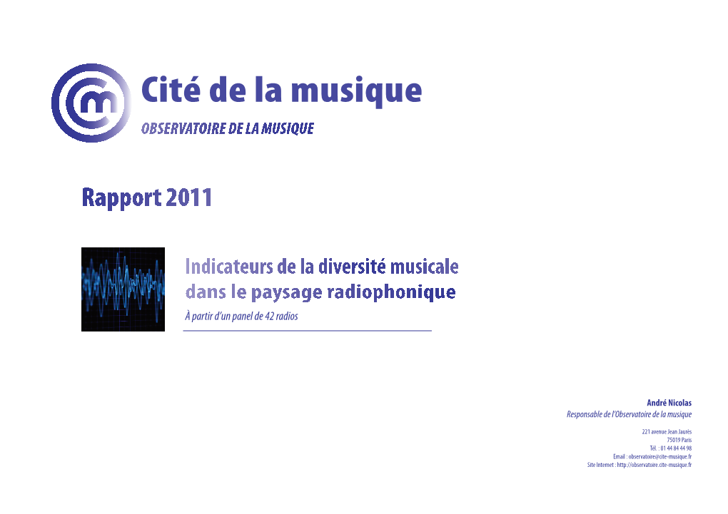 Observatoire De La Musique