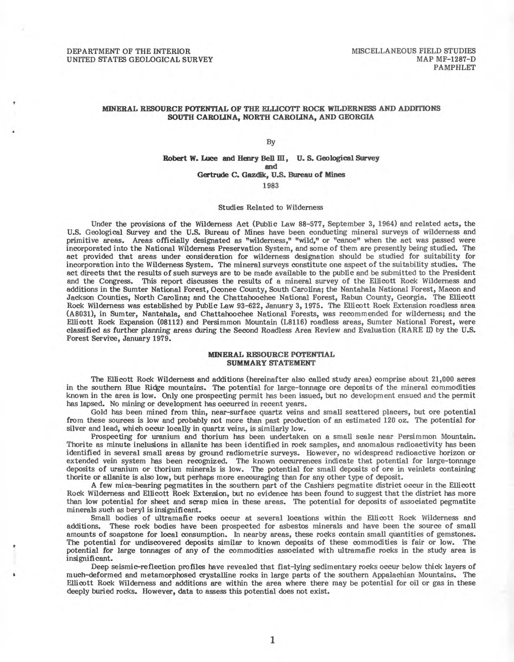 Robert W. Luce and Hairy Bell M, U. S. Geological Survey and Gertrude C