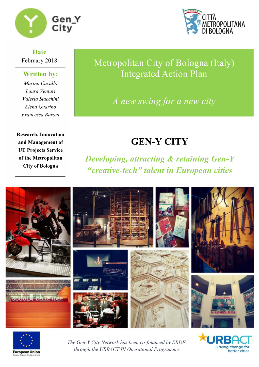 GEN-Y CITY Metropolitan City of Bologna (Italy)