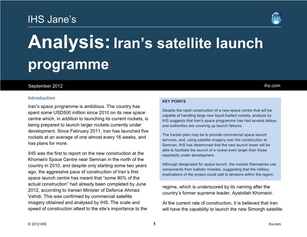 IHS Terrorism Intelligence Briefing