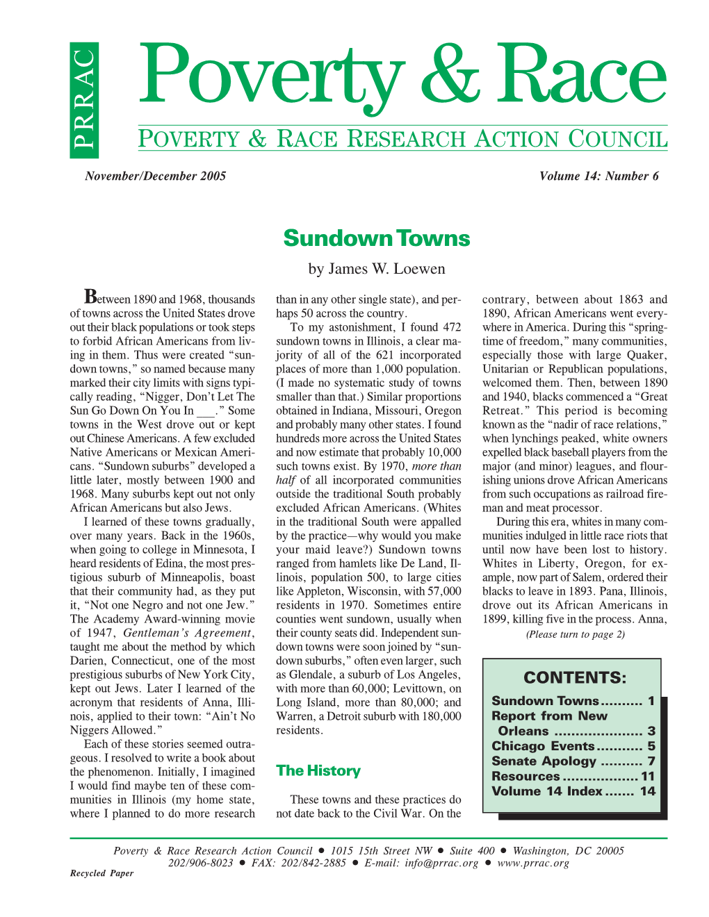 Sundown Towns by James W