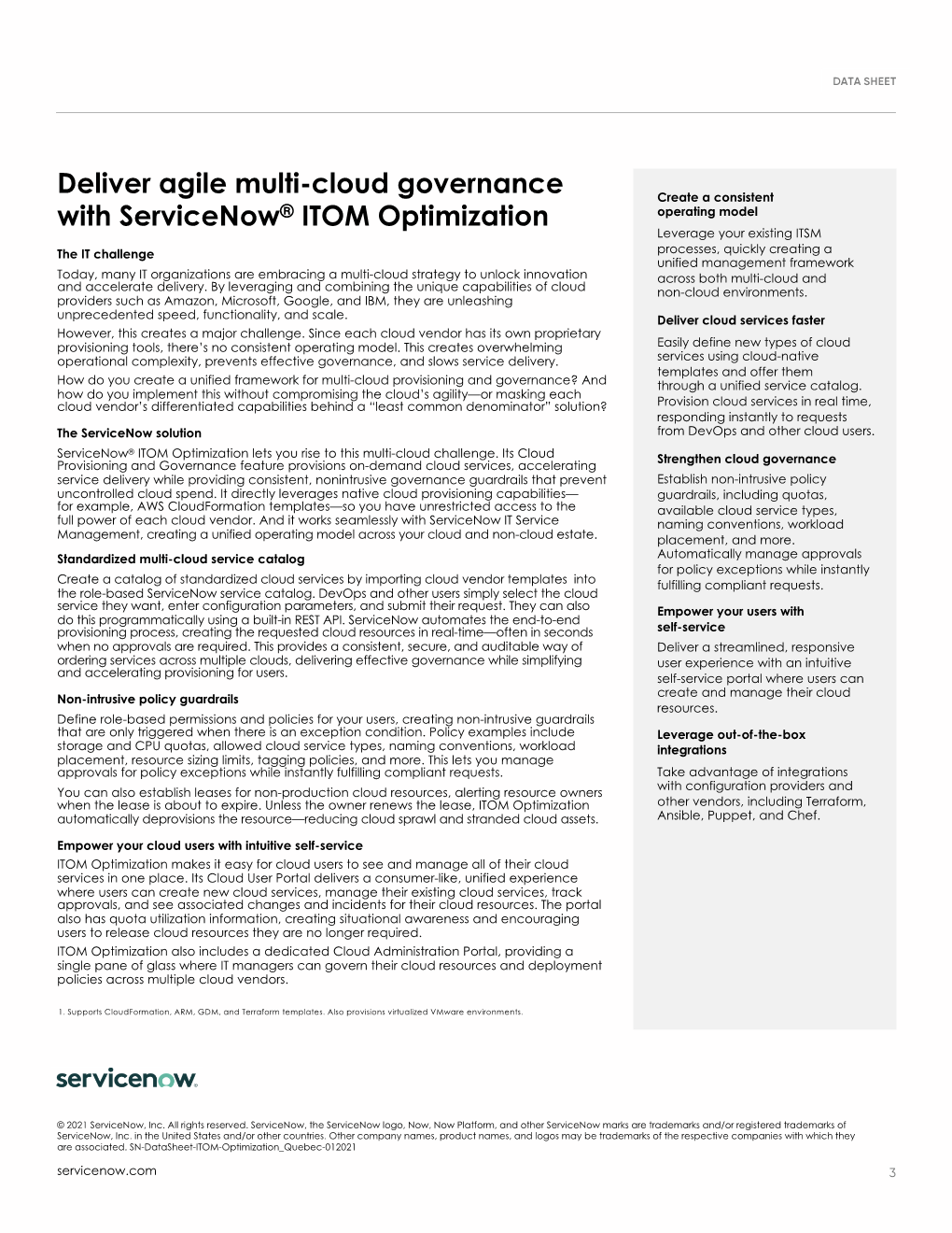 Drive Down Cloud Costs with Servicenow ITOM Optimization