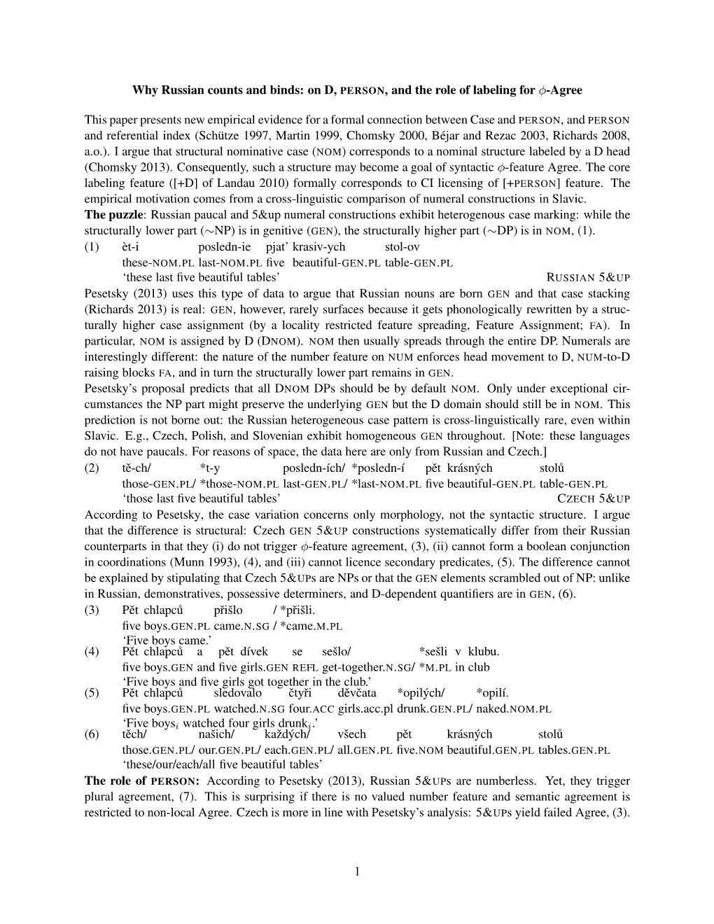 The Kase Phrase Does It All: a Nanosyntax-Based Analysis of the Internal and External Syntax of the Polish Genitive of Quantification