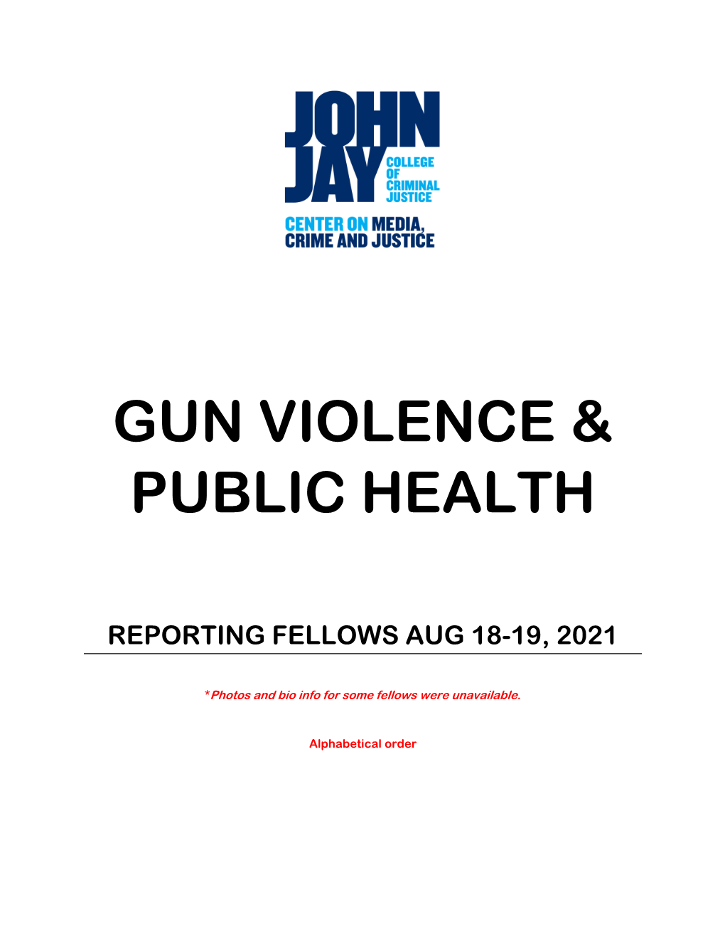 Gun Violence & Public Health