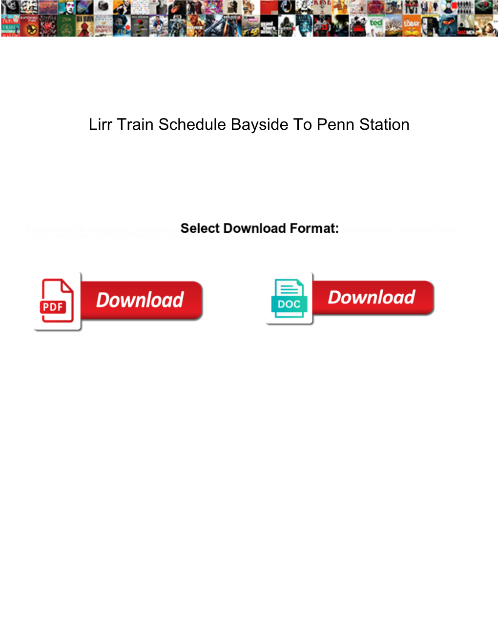 Lirr Train Schedule Bayside to Penn Station