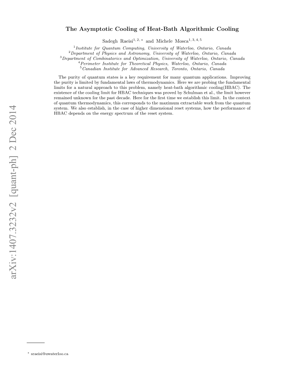 Arxiv:1407.3232V2 [Quant-Ph] 2 Dec 2014