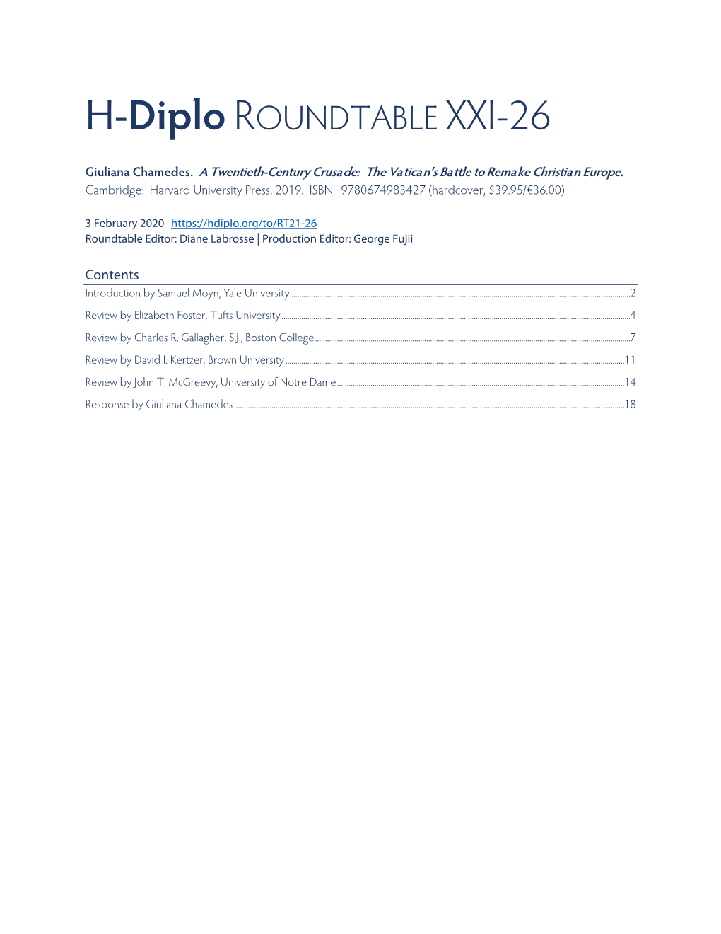 H-Diplo ROUNDTABLE XXI-26
