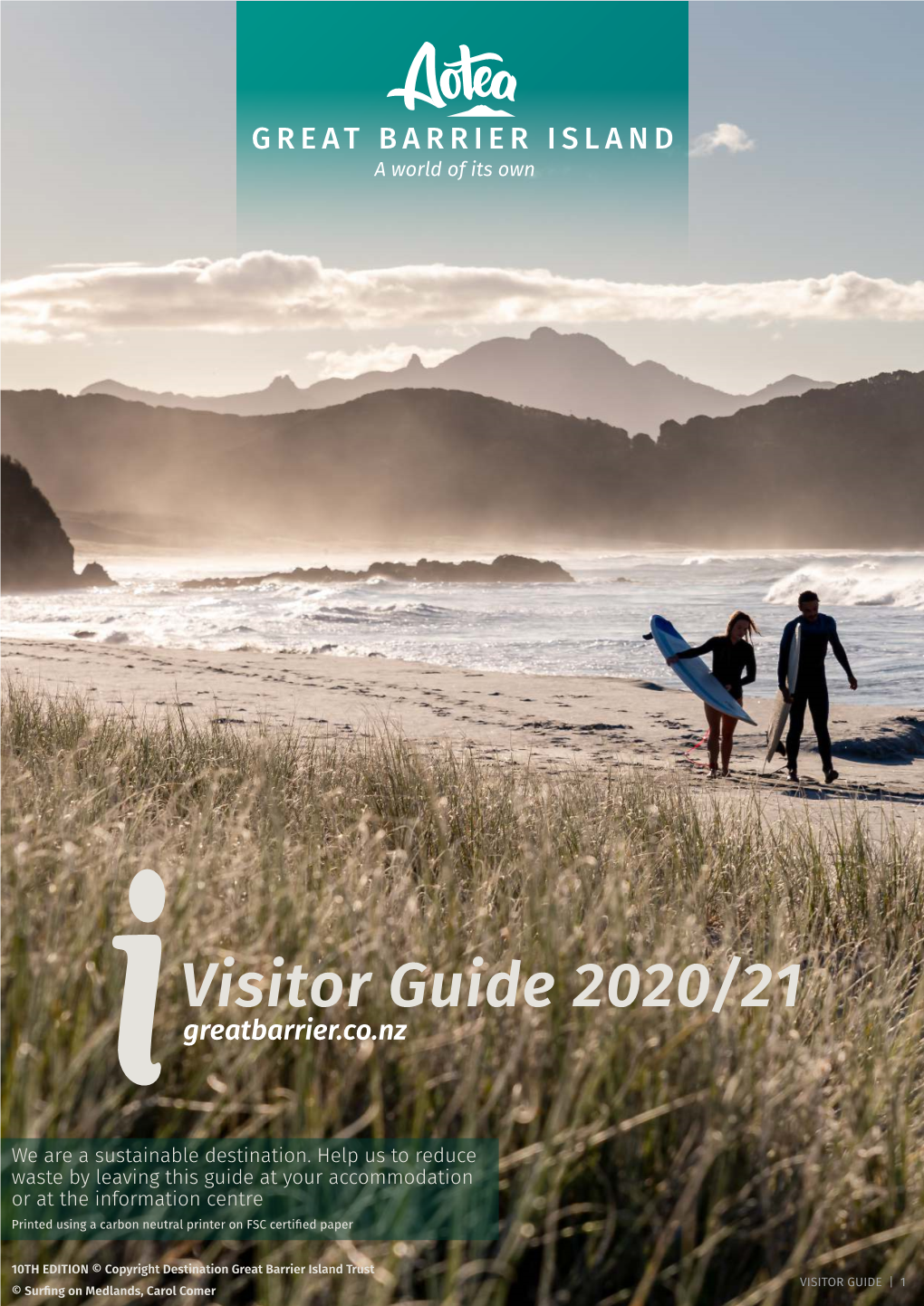 Visitor Guide 2020/21 Greatbarrier.Co.Nz