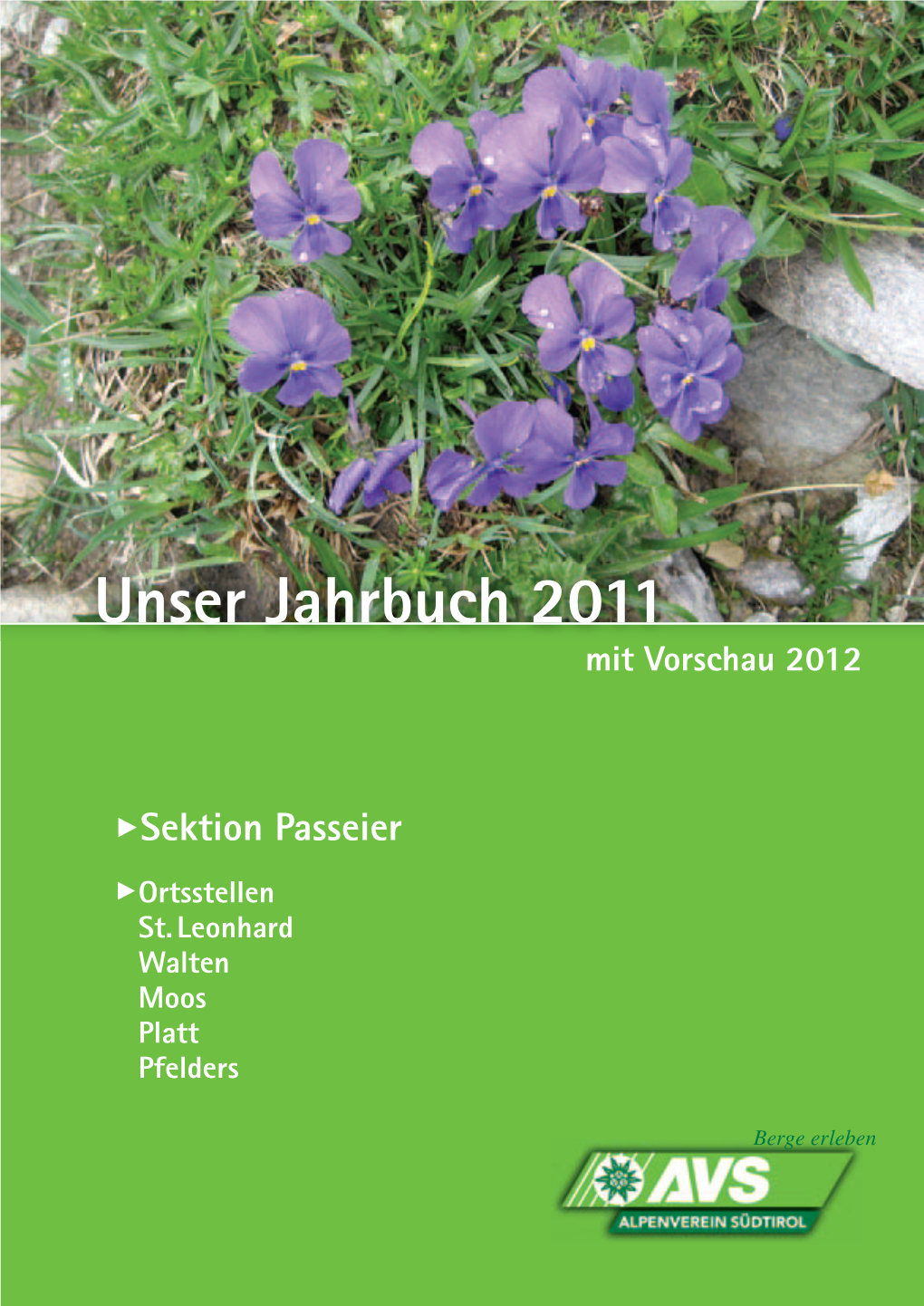 Unser Jahrbuch 2011 Mit Vorschau 2012