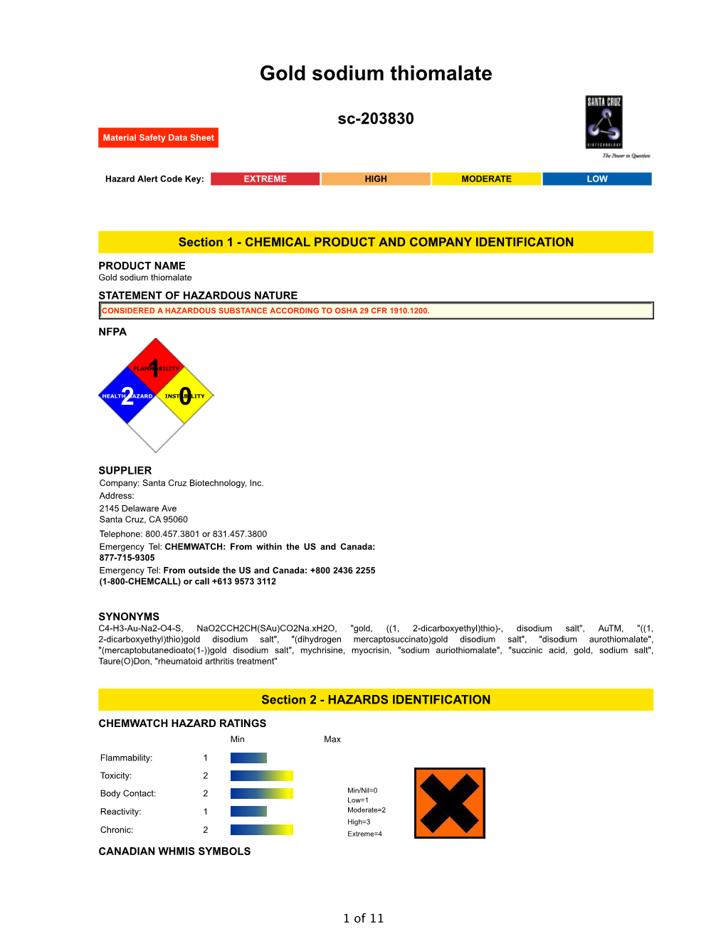 Gold Sodium Thiomalate