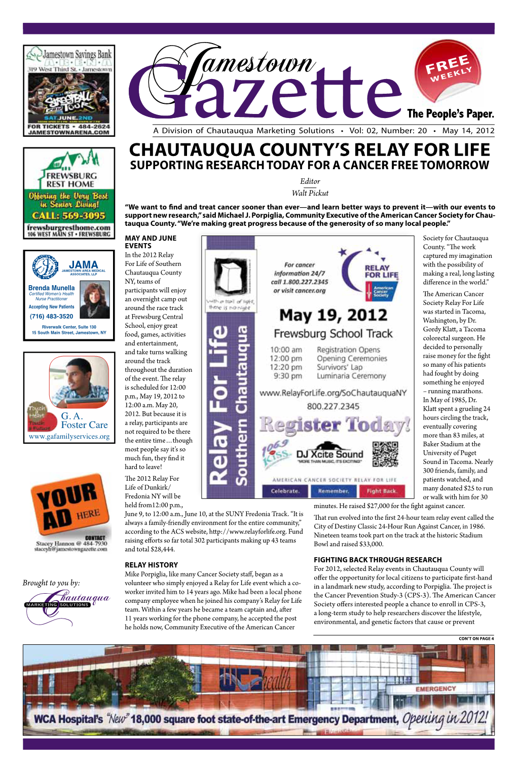 Chautauqua County's Relay for Life