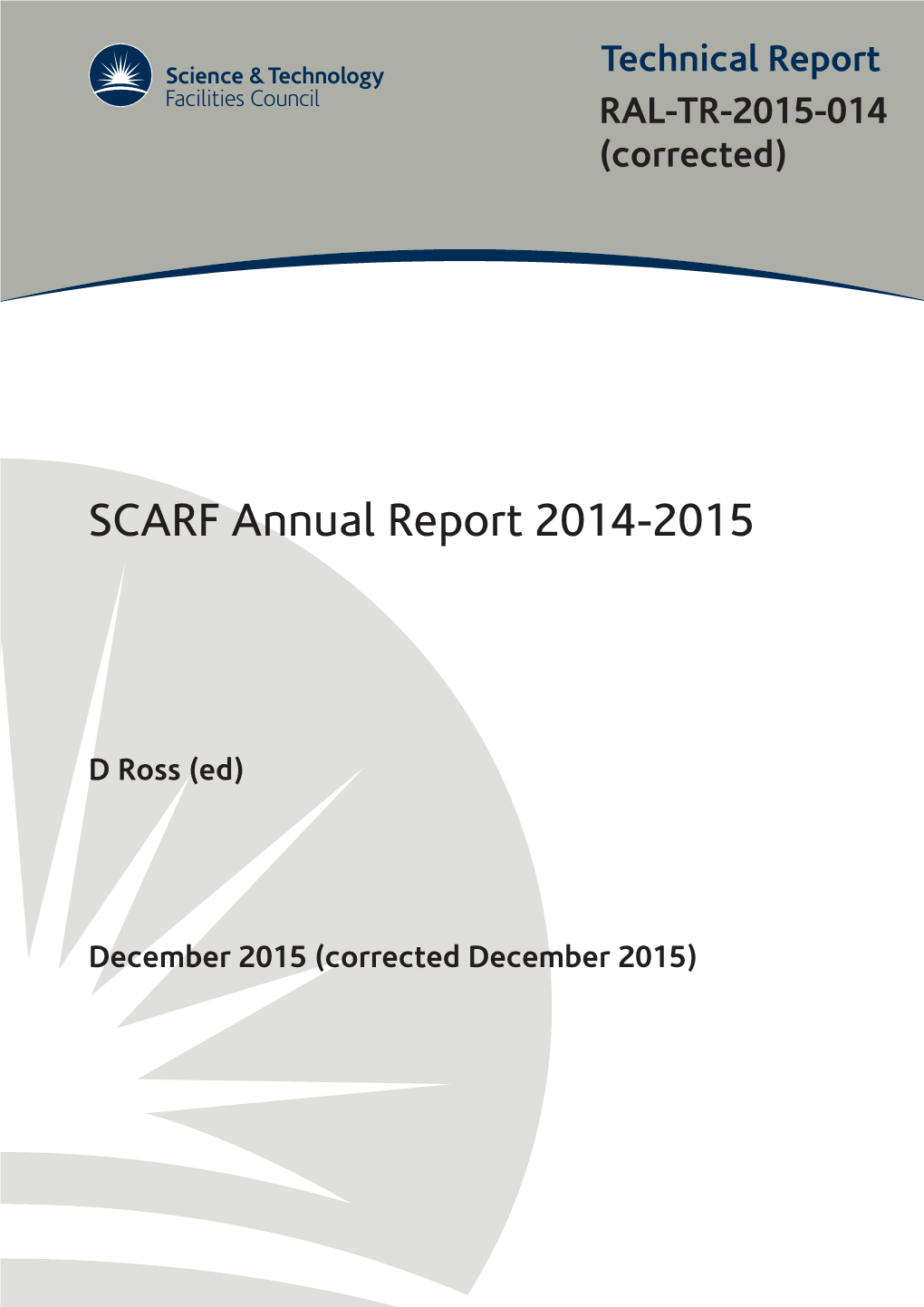 SCARF Annual Report 2014-2015