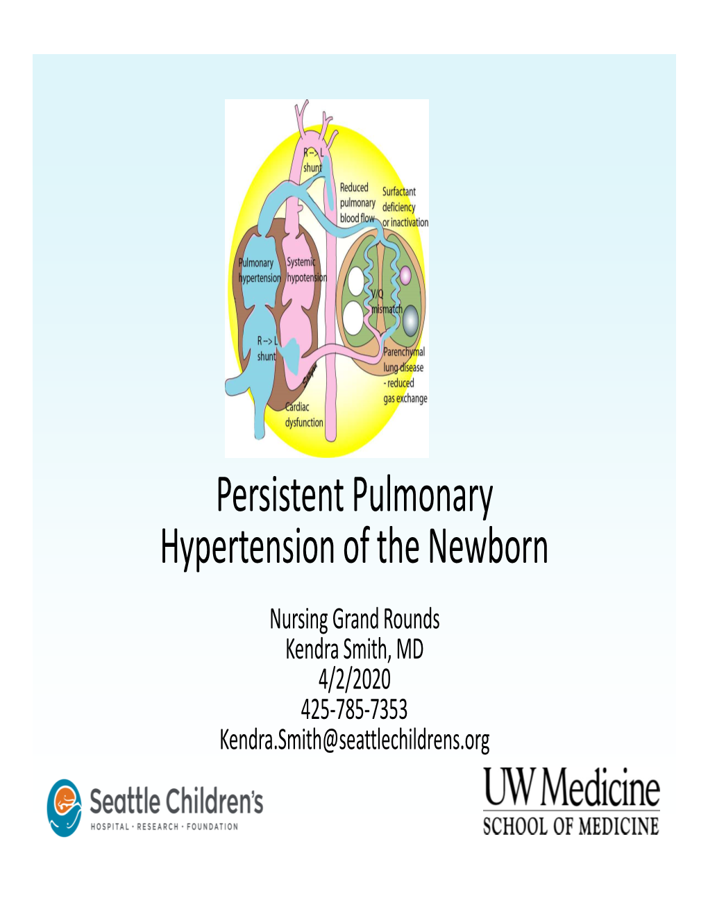 Persistent Pulmonary Hypertension of the Newborn