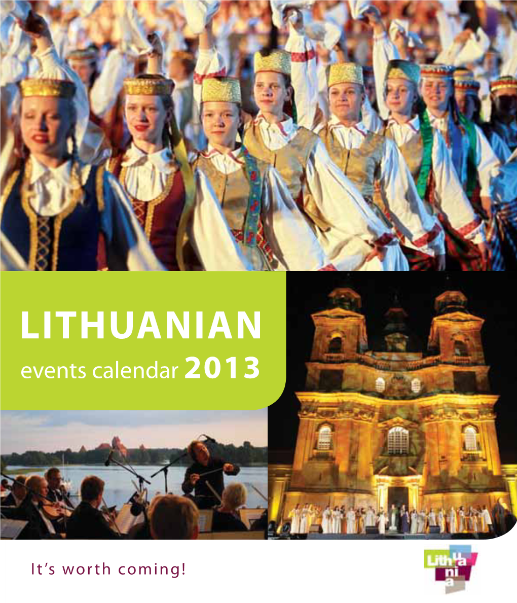 LITHUANIAN Events Calendar 2013