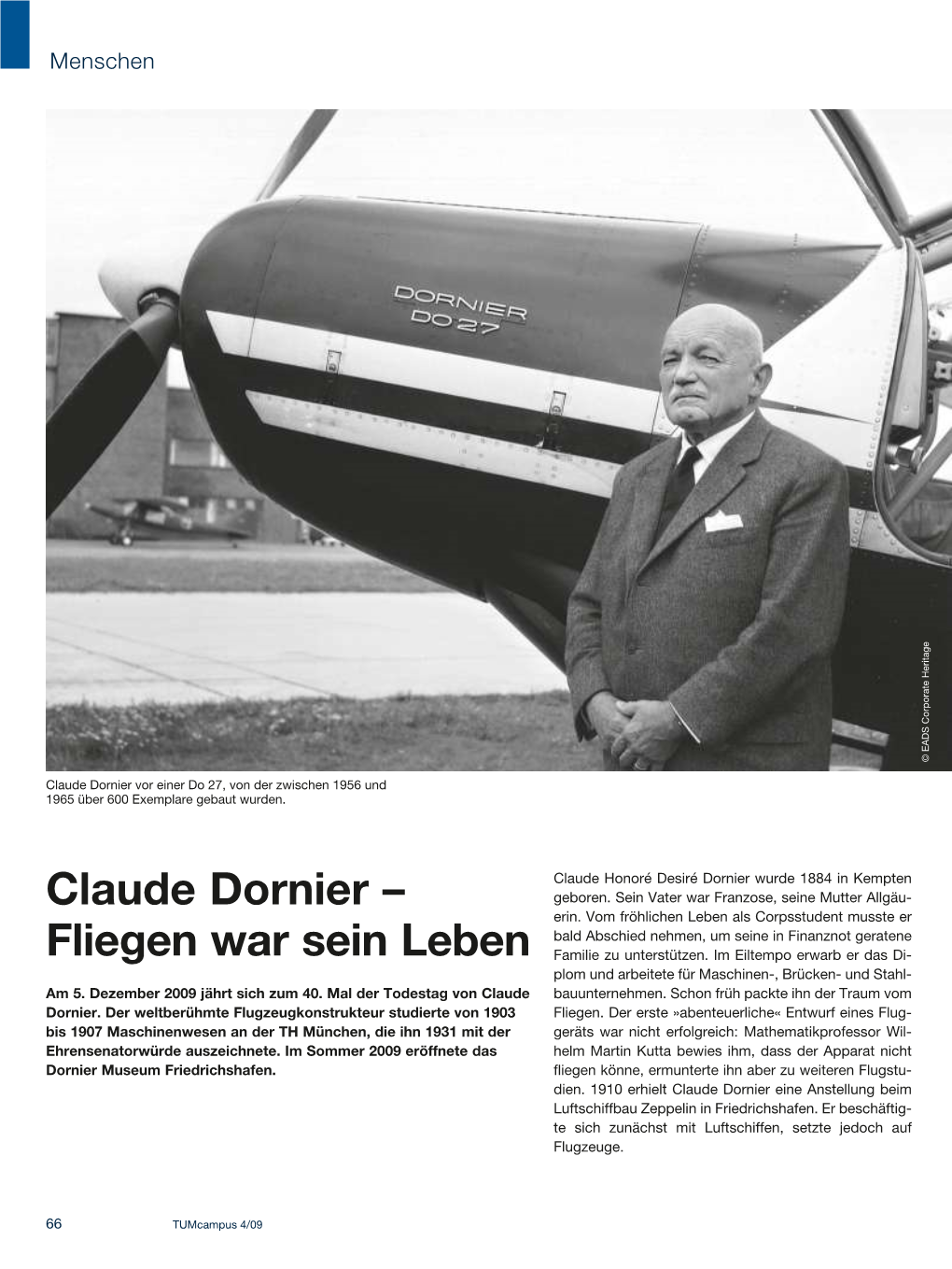 Claude Dornier – Fliegen War Sein Leben