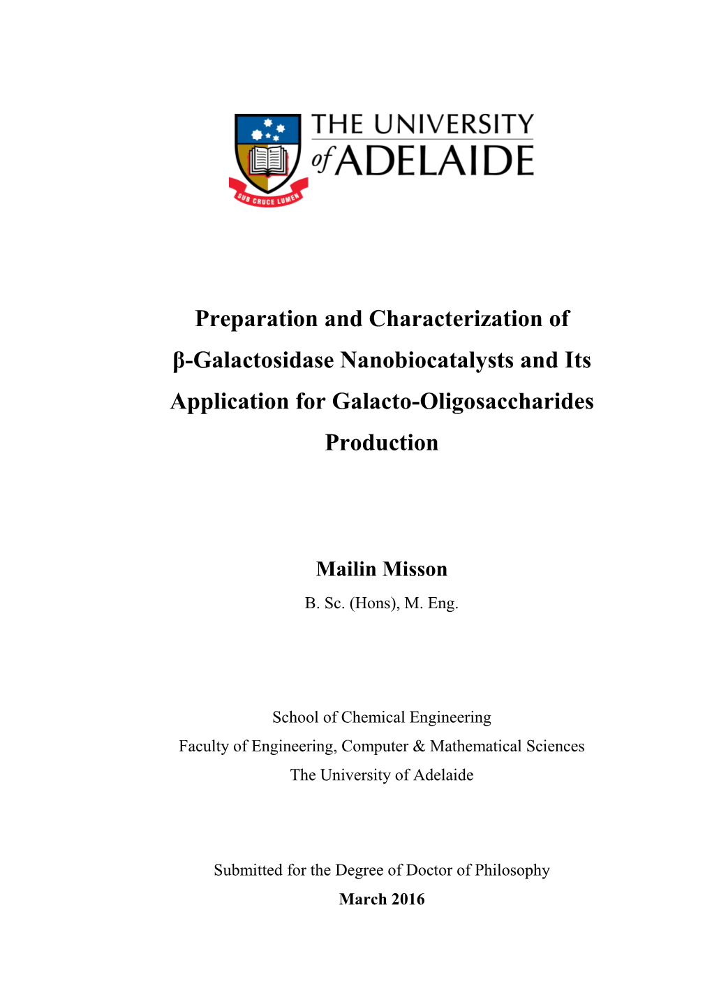 Preparation and Characterization of Β-Galactosidase Nanobiocatalysts and Its Application for Galacto-Oligosaccharides Production