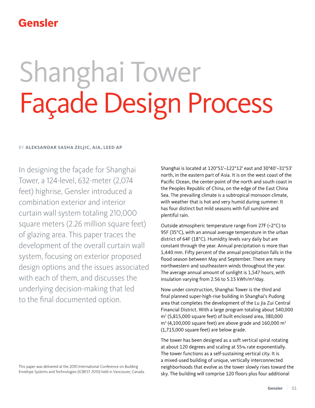 Shanghai Tower Façade Design Process